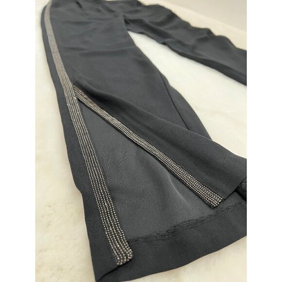 NWT Habitual Size M Pull on Trousers Ankle Pants Embellished Black MSRP $168 - Picture 8 of 13